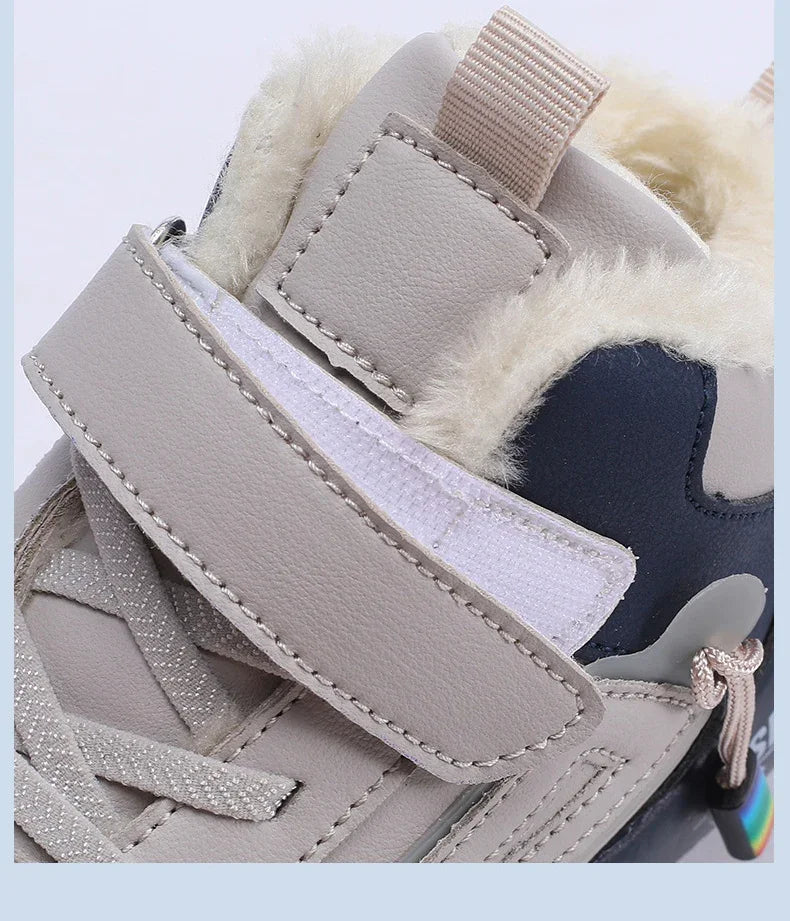 Children Snow Boots Winter Warm Casual Sneaker Boys Kids Shoes Outdoor Walking Shoes Non-slip Girls Sports Tennis Footwear New