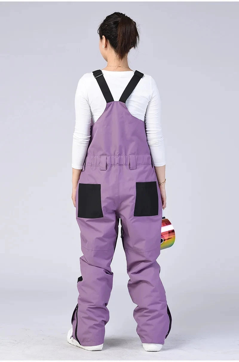 New Men and Women Winter Outdoor Ski Pants Windproof Waterproof Warm Breathable Snowboarding Pants Snow Sports Bibs Pants