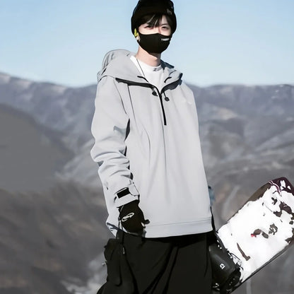 New Couple's Skiing Jackets 2025 Winter Warm Snow Clothes Pro Windproof Woman Ski Sport Hoodies Man Outdoor Snowboard Tracksuit