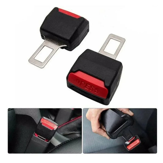 2pcs Car Safety Belt Buckle Extension Clip  Thick Socket Two Piece Car Extender Seat Belt Padding Extension Buckle Plug Buckle
