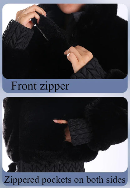 Skiing Hoodie Coats Winter Windproof Slim Ski Jacket Women Warm Thickened Snowboard Clothes Mountain Outdoor Sports Snow Jackets