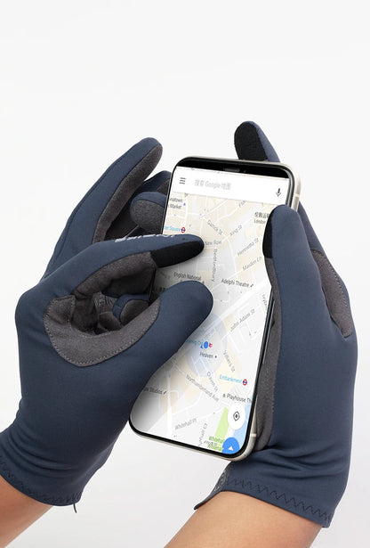 INBIKE 2024 Cycling Gloves Gel Padded for Men Autumn Winter Fleece Road Bike Gloves MTB Full Finger Touchscreen Bike Accessories