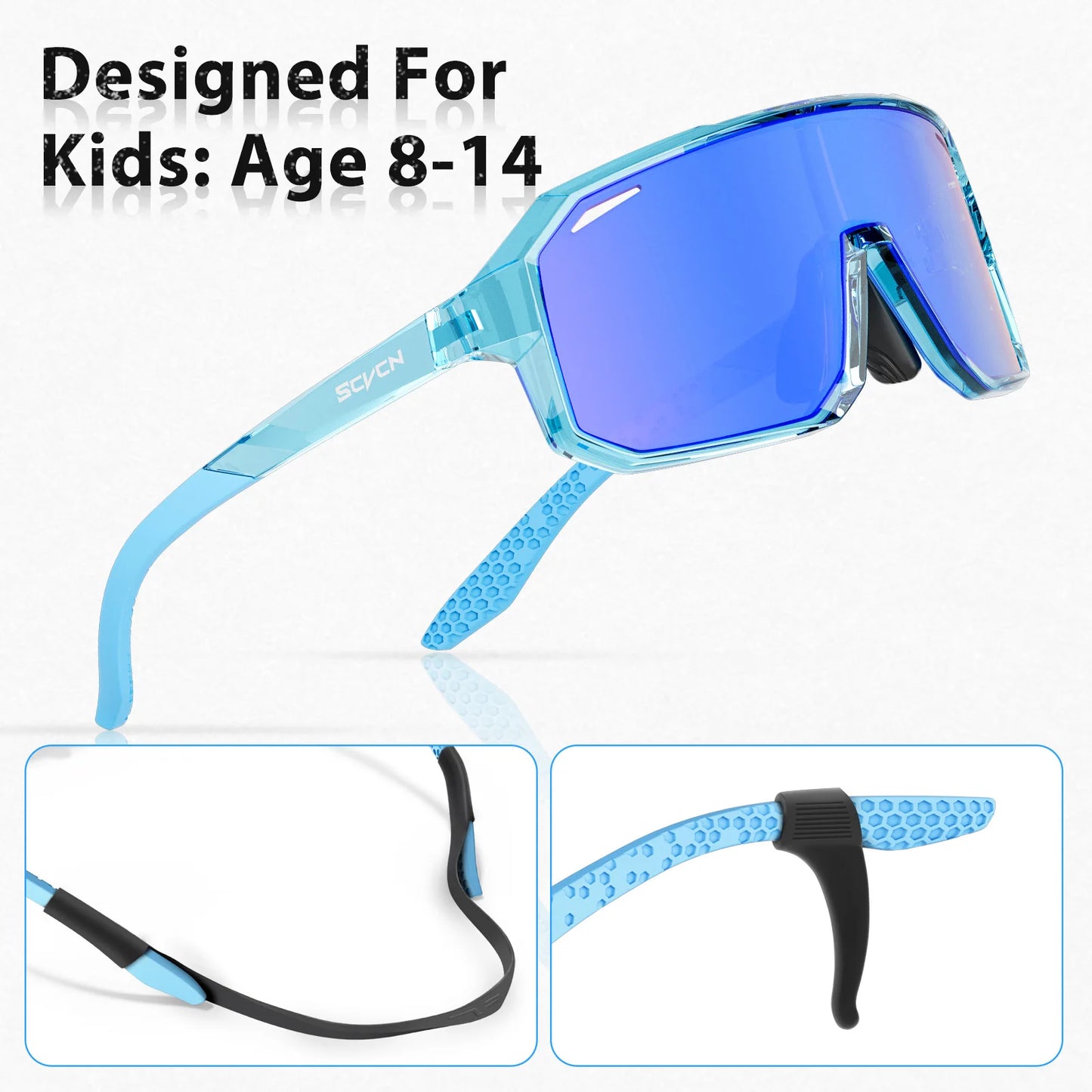 SCVCN Children Cycling Glasses UV400 Bike Eyewear