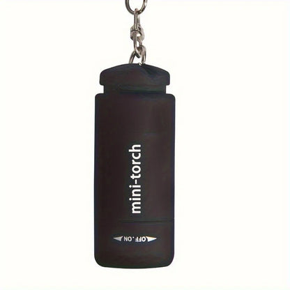 LED Micro Pocket Flashlight Portable USB Rechargeable Keychain Flashlight Waterproof Home Outdoor Hiking Camping Flashlight