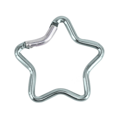 Aluminum Alloy Outdoor Star Shaped Spring Locking Carabiner Clip Keychains for Backpack Camping Hiking Traveling