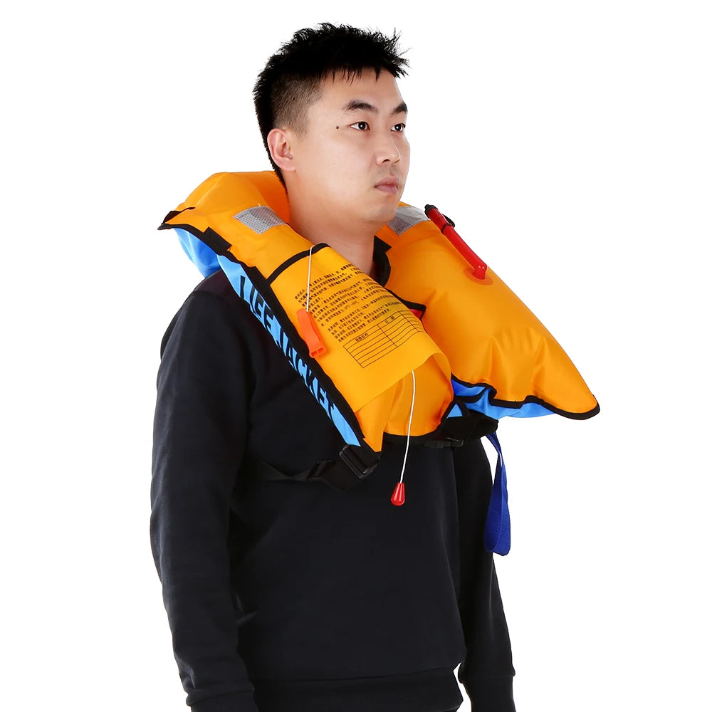 Manual Inflatable Life Jacket Adult Life Vest Water Sports Swimming Fishing Survival Jacket