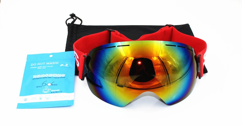 LIGHTWEIGHT Professional Ski Goggles Men UV400 Adult anti-fog Snowboard Skiing Glasses Women Ultra-light Winter Snow Eyewear