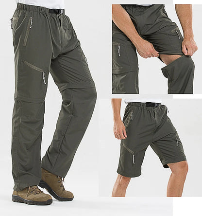 Quick Dry Waterproof Detachable Shorts Cargo Trousers for Men and Women
