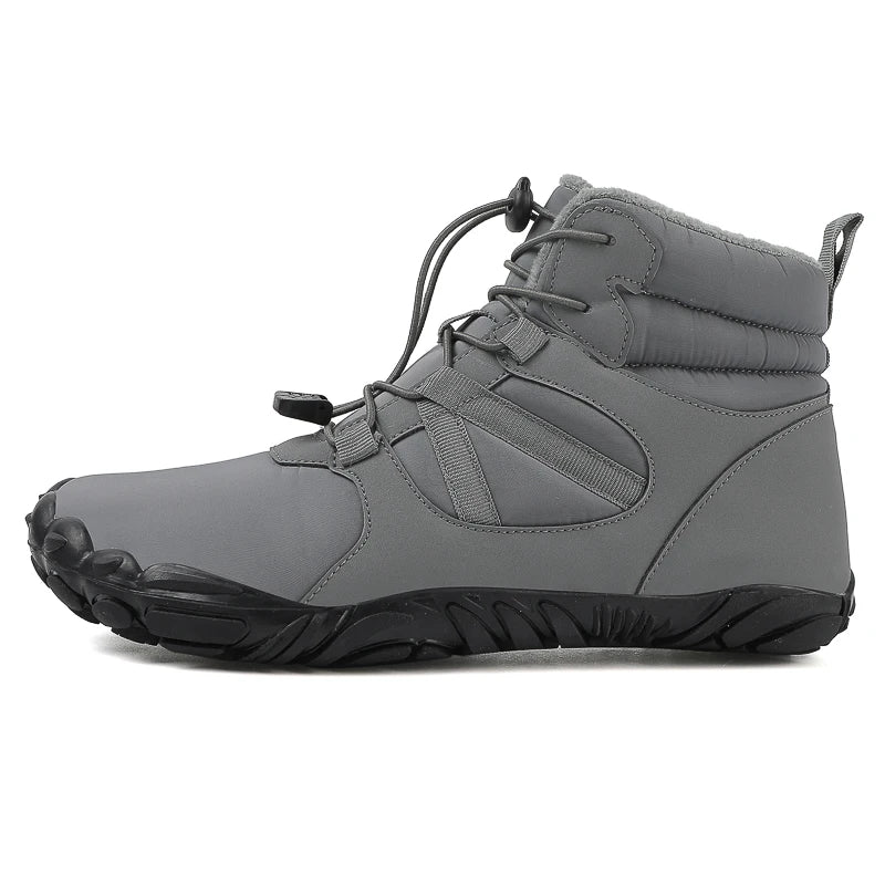 Men's Ski Shoes Snow Boots High Top Outdoor Hiking Cotton Shoes Waterproof Warm Non-slip Wear-resistant Work Boots Size 36-47