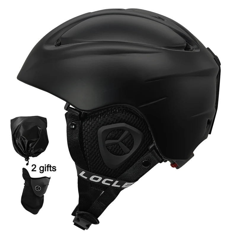 LOCLE Men Skiing Helmet Children Women Ultralight Extreme Sports Skateboard Snowboard Helmet Snowmobile Motorcycle Helmet