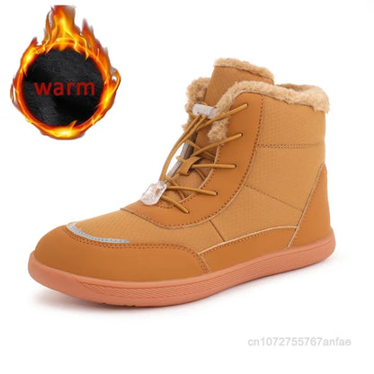 Clearance_2024 women's barefoot snow boots warm snow boots outdoor hiking shoes winter fur ankle boots women's boot Barefoot Ank