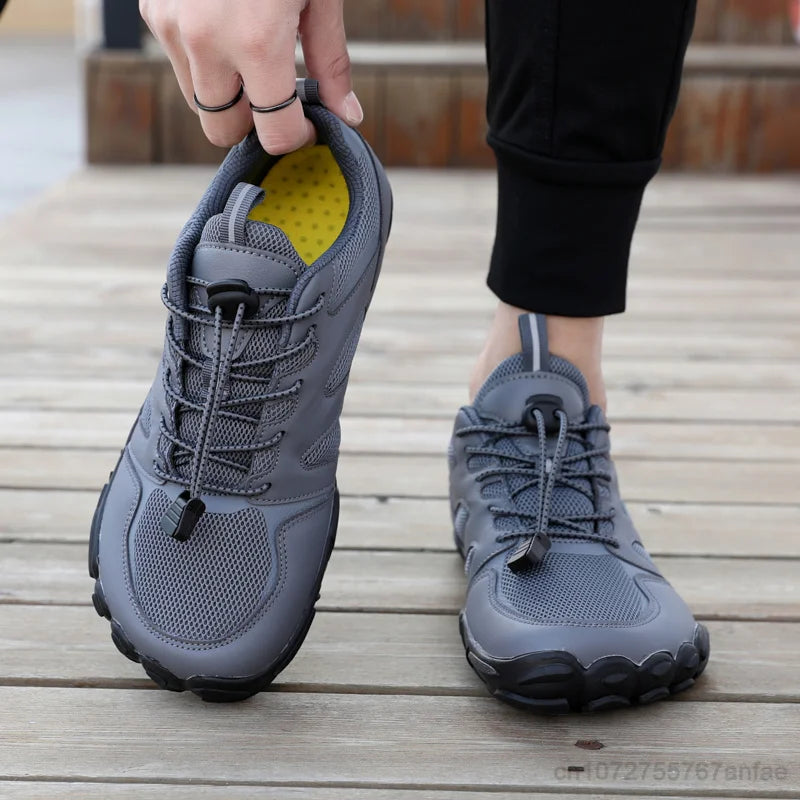 Men's Minimalist Trail Running Barefoot Shoes Wide Toe Box Zero Drop Aqua Sock Shoes for Kayaking Boating Hiking Surfing Walking