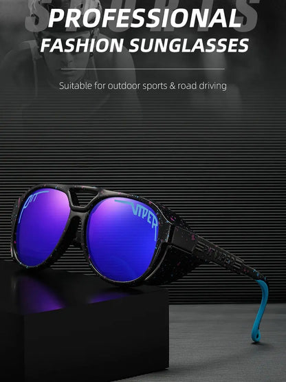 Pit Viper Steampunk Cycling Sunglasses Adult UV400 Men Women Designer Steam Punk Eyewear Vintage Sun Glasses Retro Goggles
