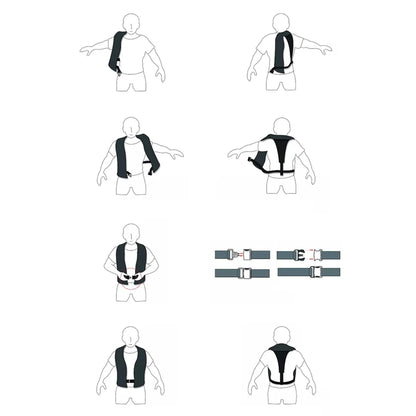Manual Inflatable Life Jacket Adult Life Vest Water Sports Swimming Fishing Survival Jacket