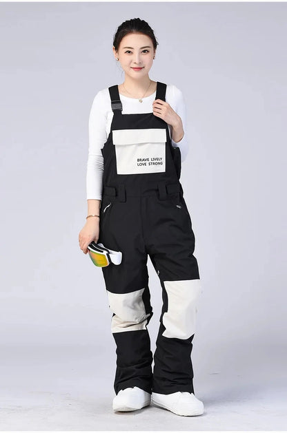 New Men and Women Winter Outdoor Ski Pants Windproof Waterproof Warm Breathable Snowboarding Pants Snow Sports Bibs Pants