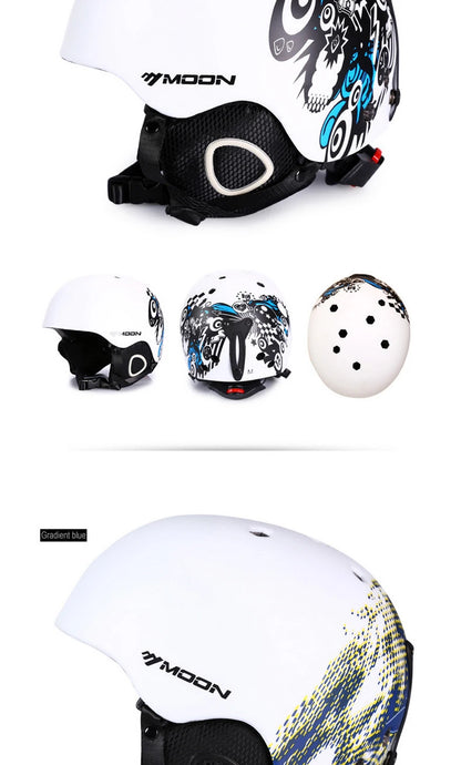 MOON Skiing Helmet Skiing Helmet Children Adult Ultralight Extreme Sports Skateboard Snowboard Helmet Snowmobile Motorcycle