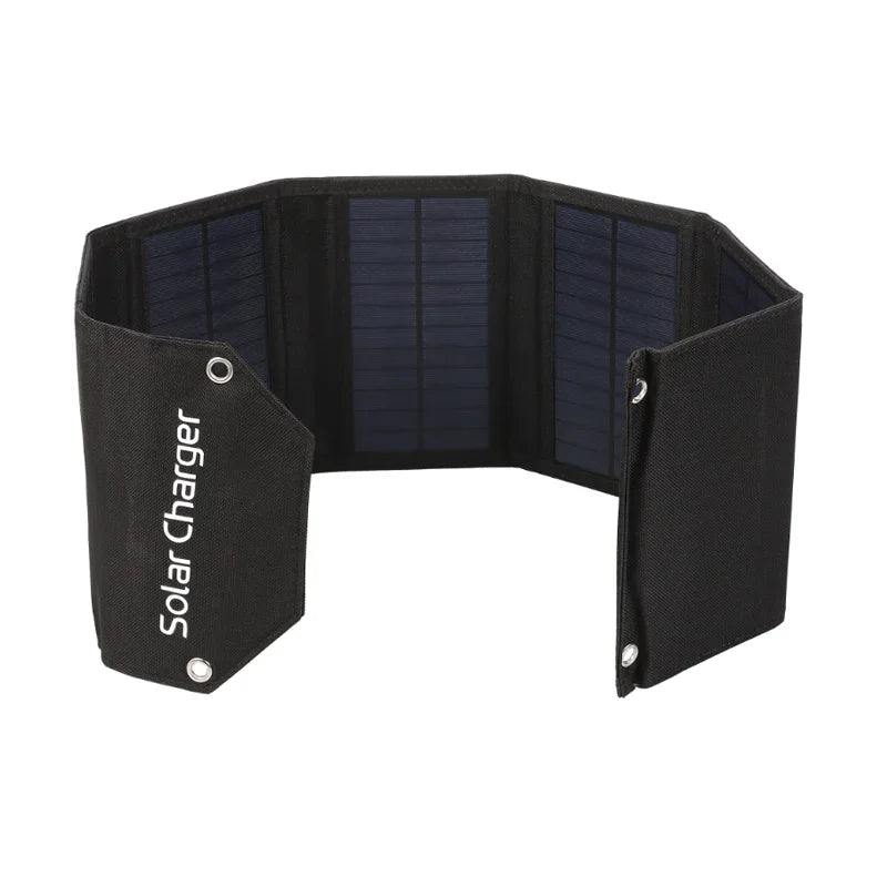 60W 80W 100W Foldable Solar Panel 5V USB Portable Folding Bag Battery Charger for Phone Outdoor Camping Waterproof Power Bank
