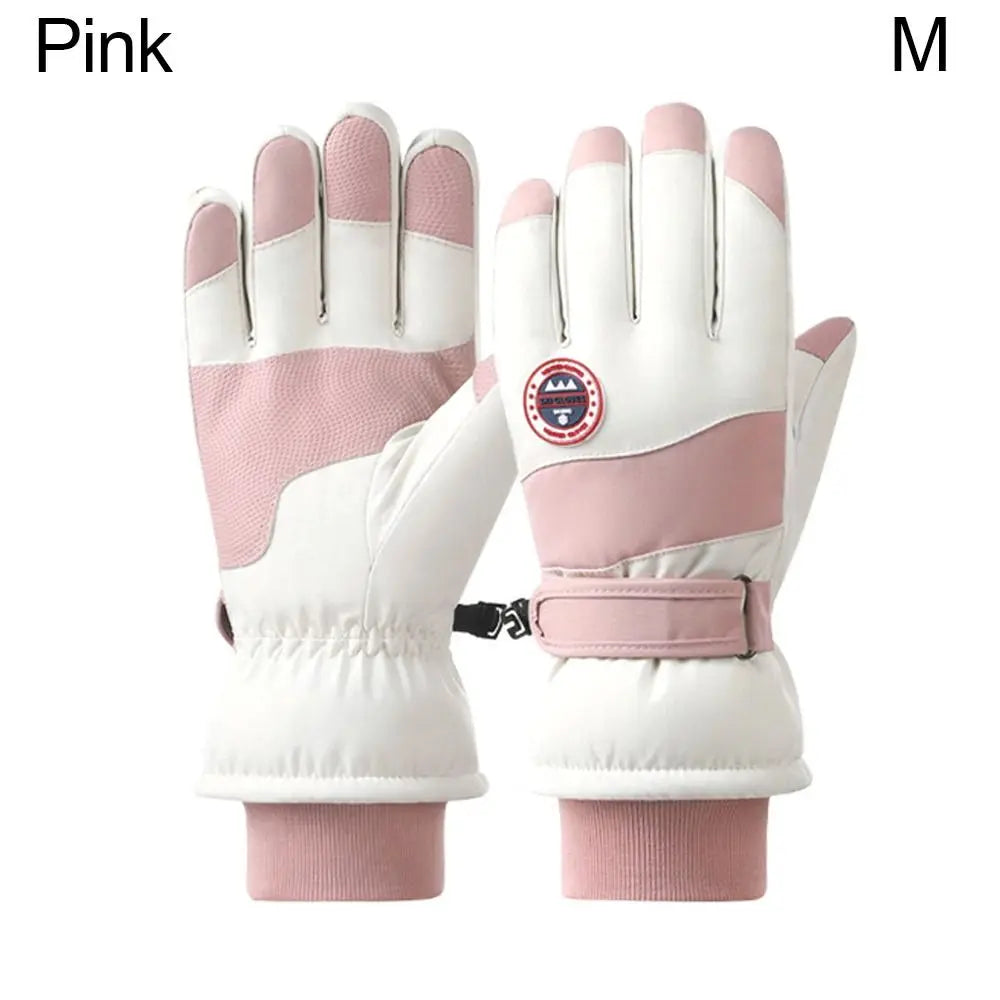 Winter Snowboard Ski Gloves Non-slip Touch Screen Waterproof Motorcycle Cycling Plush Warm Riding Gloves High-quality