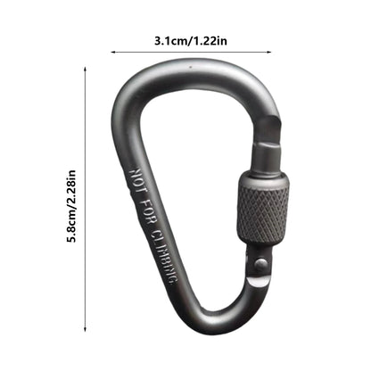 Double Clip Carabiner Outdoor Hook Clip Multi-Use Outdoor S Chain Hooks Portable Backpack Locking Hooks With 360 Degree Swivel