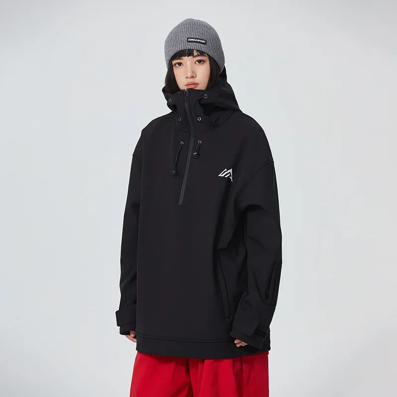 Couple Winter Skiing Jacket 2025 New Warm Snow Clothes Woman Pro Windproof Ski Sport Hoodies Man Outdoor Snowboard Top Tracksuit
