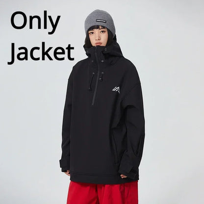 New Couple's Skiing Jackets 2025 Winter Warm Snow Clothes Pro Windproof Woman Ski Sport Hoodies Man Outdoor Snowboard Tracksuit