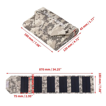60W 80W 100W Foldable Solar Panel 5V USB Portable Folding Bag Battery Charger for Phone Outdoor Camping Waterproof Power Bank