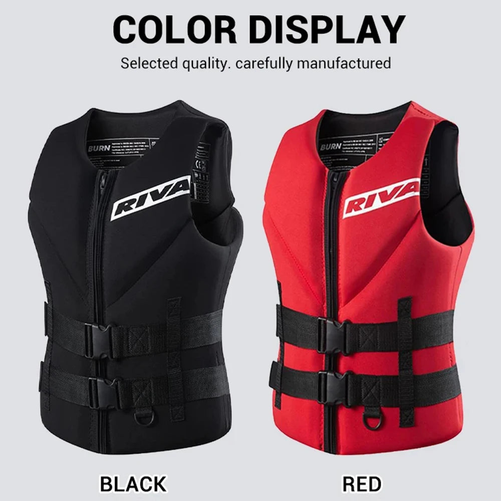 Life Vest Adults Surf Vest Kayak Wakeboard Motorboats Raft Rescue Boat Ski Water Sports Swimming Drifting Rescue Life Jacket