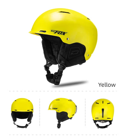 BATFOX New Unisex Ski Helmet Certificate Half-covered Anti-impact Skiing Helmet For Adult and Kids Snow Safety Snowboard Helmet