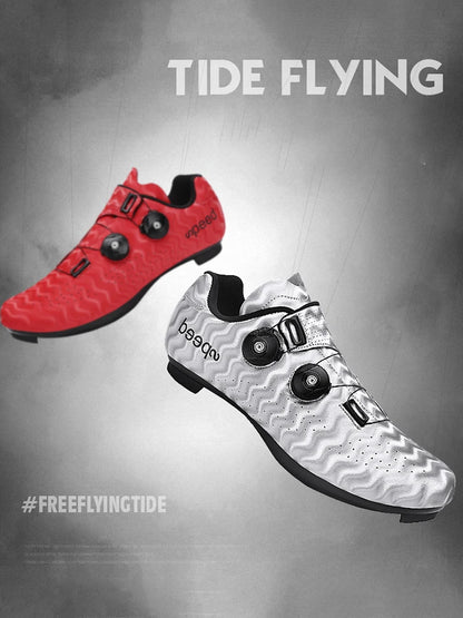 Professional Men Cycling Shoes Breathable Hard-Soled Booster Road Cycling Lock Shoes Women SPD Road Cycling Competition Shoes