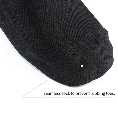 Cycling Knee High Socks Men Anti Slip Silicone Aero Whiteline Bicycle Sport Running Bike Hose