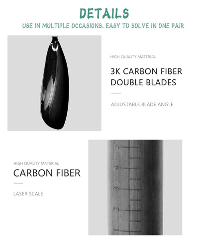 2 sections 100% Carbon Fiber Kayak Paddle Carbon Spoon-type Blade Ultra Light Carbon Wing Paddle for Boat Surfing Kayaking