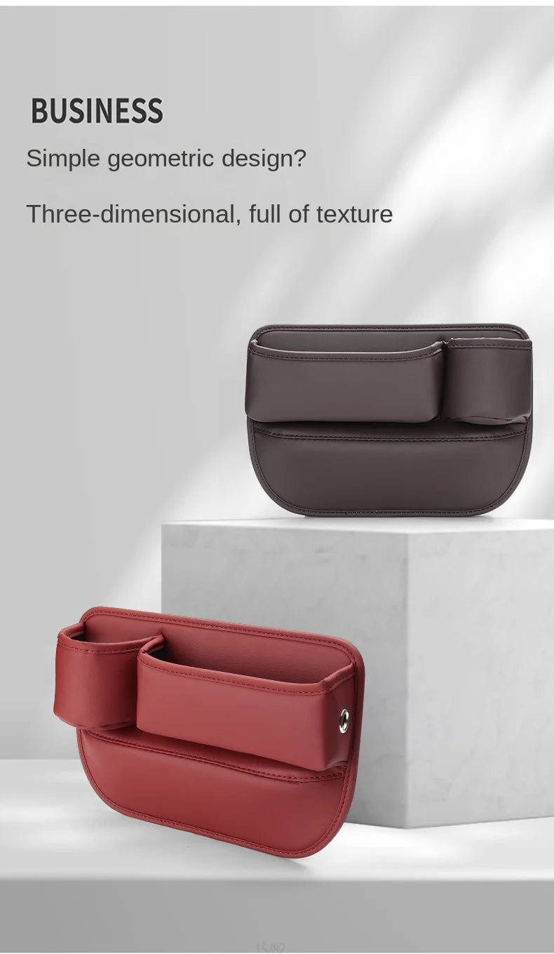 Car Seat Gap Organizer Multifunction Console Crevice Filler Side Storage Box with Cup Holder Sundries Storage Pocket Accessories
