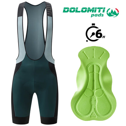 RION Cycling Bib Shorts Men Mountain Bike MTB Padded Tights Bicycle Clothes Pro Male Bibs Dolomiti 8H Long Distance Road Riding