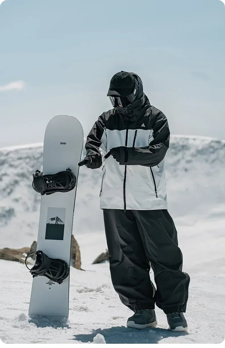 Snowboarding Single Board Waterproof Loose Fit Wear Resistant Professional Double Board Ski Pants Snowboard Pants For Men Women