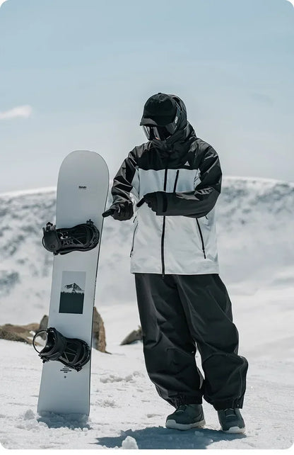Snowboarding Single Board Waterproof Loose Fit Wear Resistant Professional Double Board Ski Pants Snowboard Pants For Men Women