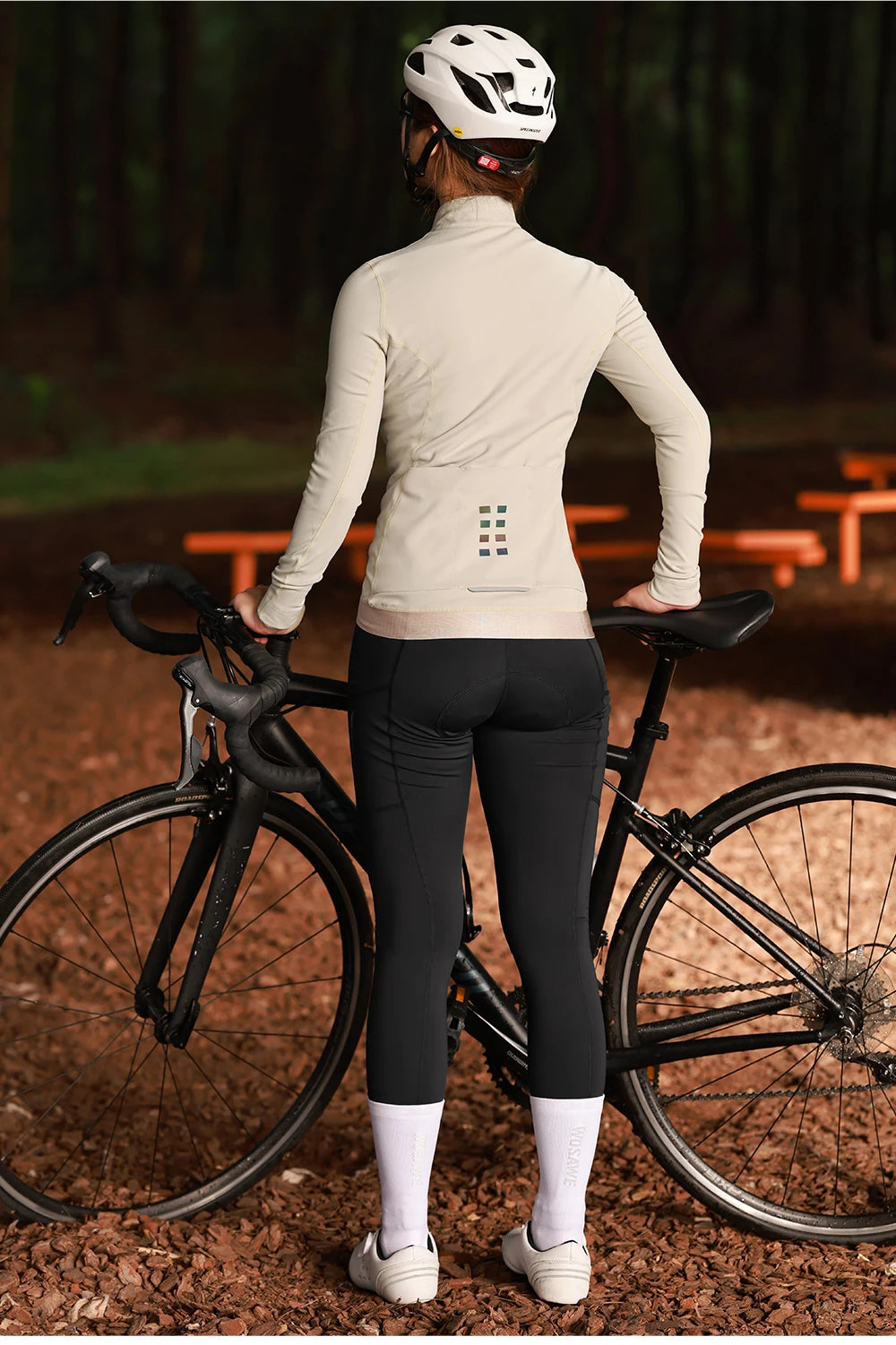 WOSAWE Women's Winter Thermal Fleece Cycling Jersey Long Sleeve Bike Jacket for Riding & Gym Ropa Ciclismo Clothings