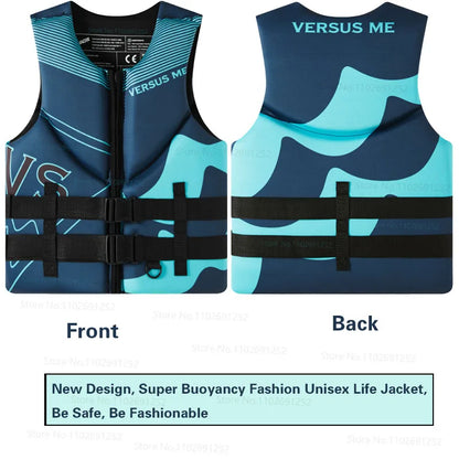 Life Jacket for Adult Water Sport Swimming Surf Raft Kayak Fishing Jet Ski Life Vest Super Buoyancy Neoprene Rescue Life Jackets