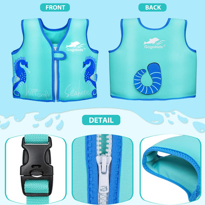 Neoprene Children's Life Jacket Wakeboard Jet Surf Surfing Buoyancy Aid Safe Buckle Jackets for Surfing Swimming Sailing Rafting