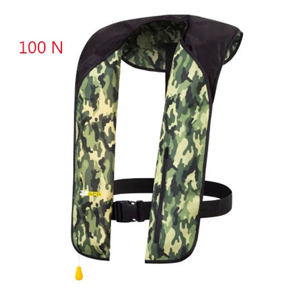 Professional Fishing Vest Self Inflatable Life Jacket Manual Vest Adult 150N 100N Auto Water Sports Rafting Boating Accessories