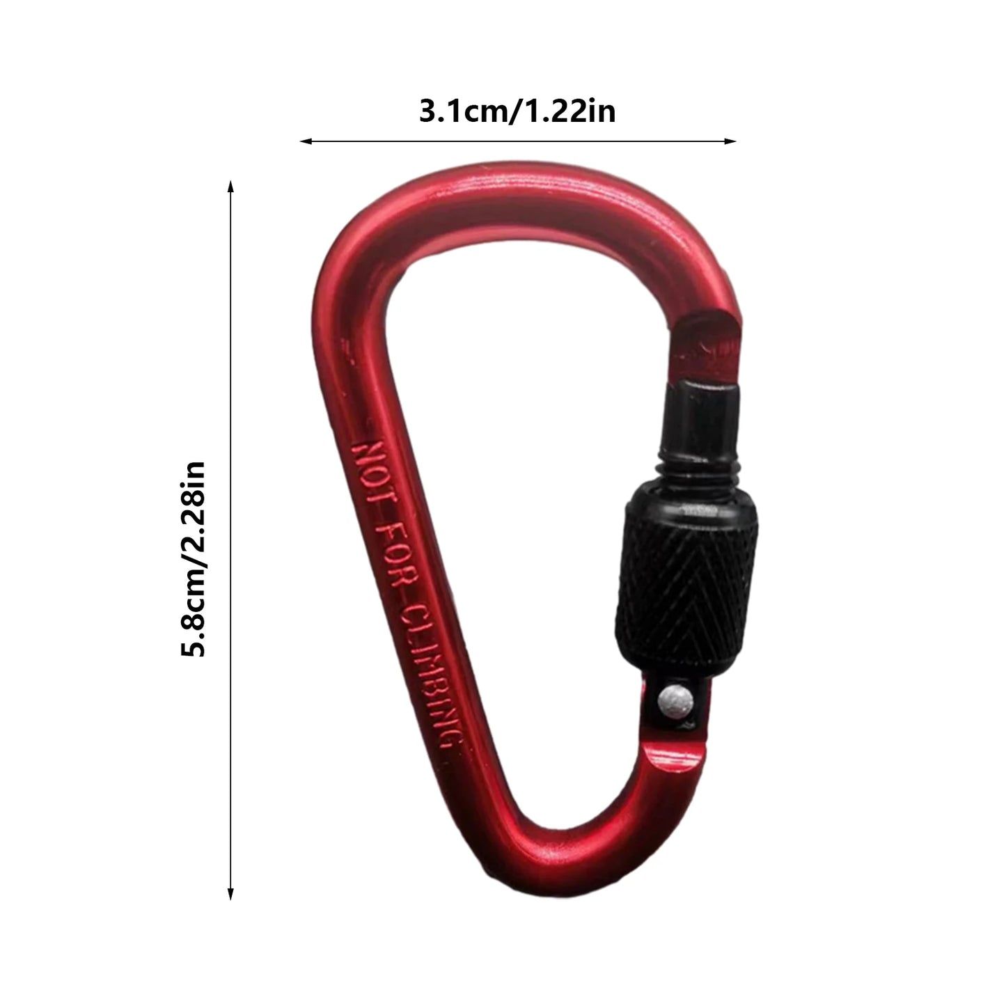 Double Clip Carabiner Outdoor Hook Clip Multi-Use Outdoor S Chain Hooks Portable Backpack Locking Hooks With 360 Degree Swivel