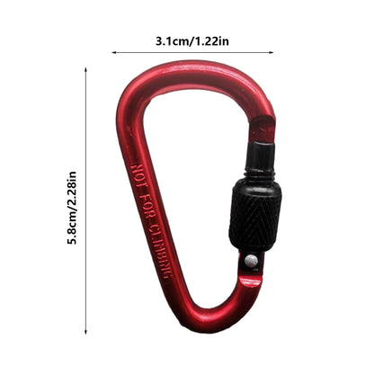 Double Clip Carabiner Outdoor Hook Clip Multi-Use Outdoor S Chain Hooks Portable Backpack Locking Hooks With 360 Degree Swivel