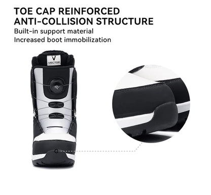 VECTOR Professional Women Man Ski Shoes Warm Waterproof Snowboard Boots Non-slip Leather Breathable Snow Boots Equipment