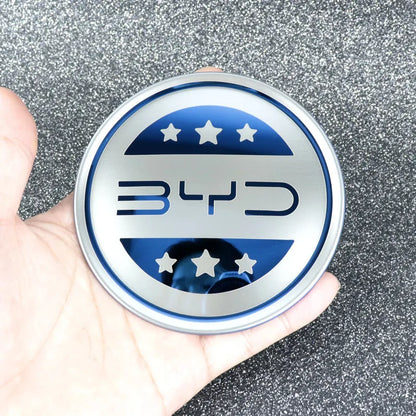 Car Steering Wheel Sticker Stainless Steel Steering for BYD Atto3 Yuan Plus Dolphin Seal Seagull Sealion SHARK Protective Cover
