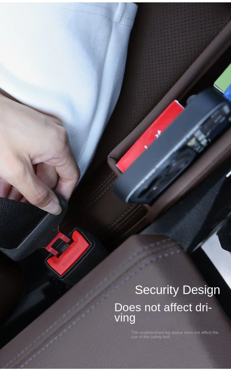 Car Seat Gap Organizer Multifunction Console Crevice Filler Side Storage Box with Cup Holder Sundries Storage Pocket Accessories