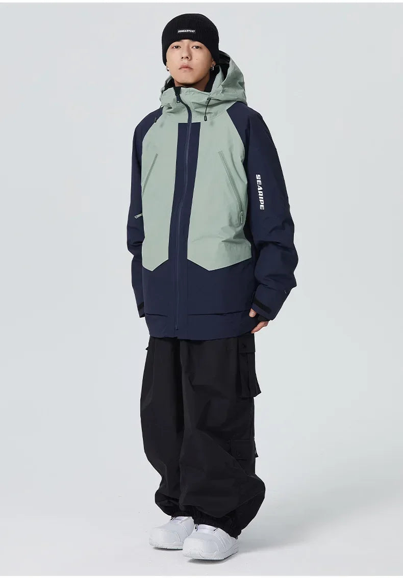 Woman Waterproof Skiing Jackets 2025 New Snowboard Coats Outdoor Sport Male Ski Jacket Men Warm Snowmobile Hooded Zipper Clothes