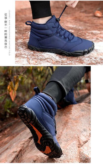 Hiking shoes Pro Non-Slip Waterproof Winter, Winter Barefoot Shoes,  Mens Womens Winter Barefoot