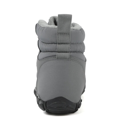 Men's Ski Shoes Snow Boots High Top Outdoor Hiking Cotton Shoes Waterproof Warm Non-slip Wear-resistant Work Boots Size 36-47