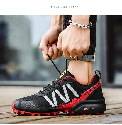 Men Hiking Shoes Waterproof Women Outdoor Trainers Lace-up Climbing Trekking Sneakers Mountain Walking Hunting Tactical Boots 47