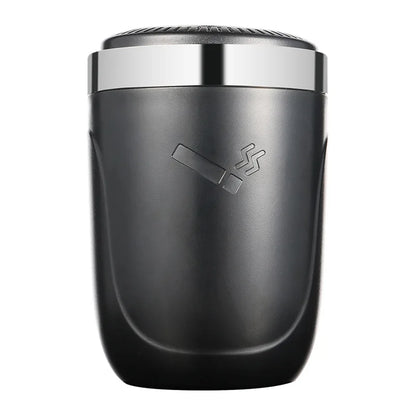 One Click Opening of Car Ashtray with Metal Lining and LED Light Push Type Splash Proof Light, Car Ashtray, Automotive Supplies