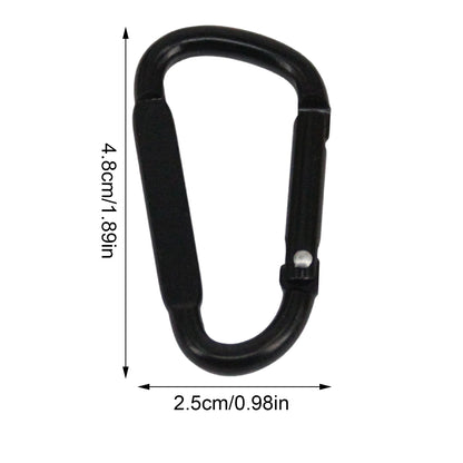 Double Clip Carabiner Outdoor Hook Clip Multi-Use Outdoor S Chain Hooks Portable Backpack Locking Hooks With 360 Degree Swivel